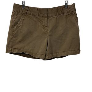 J.‎ Crew City Fit Classic Weathered Twill 5" Chino Short Size 10 Army Green